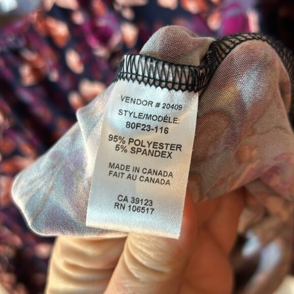 Northern reflection Floral Print Womens Top - Multicolor size XL - Picture 4 of 6